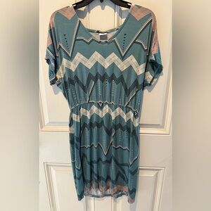 NWOT Lascana Chevron Print Sleep Shirt Size Medium